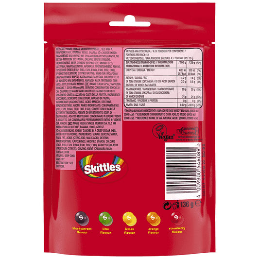 Skittles Fruit Candy 136gr