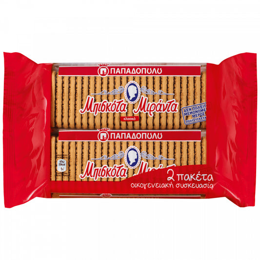 Παπαδοπούλου Μπισκότα Μιράντα 2x250gr
