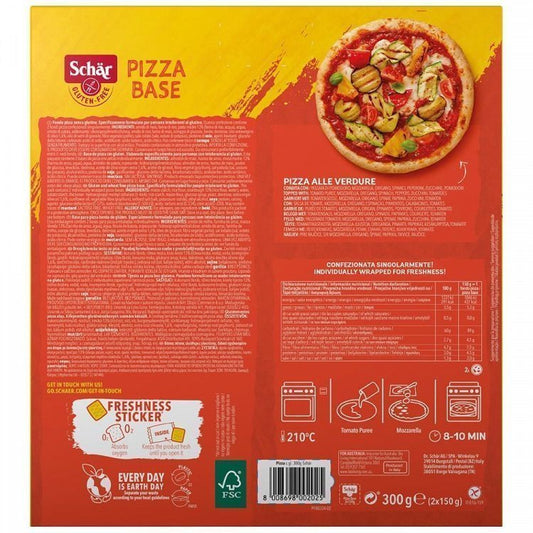 Schar Βάση Πίτσας Χωρίς Γλουτένη 2x150gr