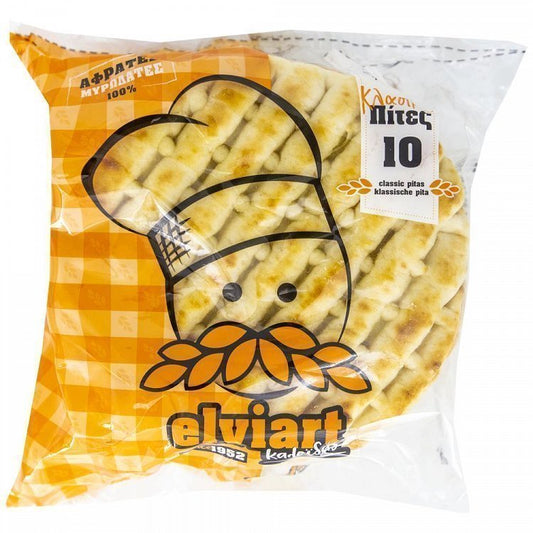 Elviart Πίτες Για Σουβλάκι Σταρένιες 10 Tεμάχια 700gr