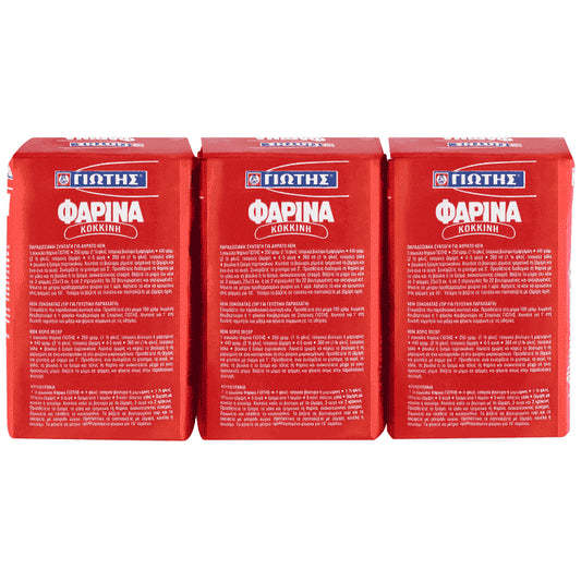 Γιώτης Φαρίνα Κόκκινη 500gr 3τεμ