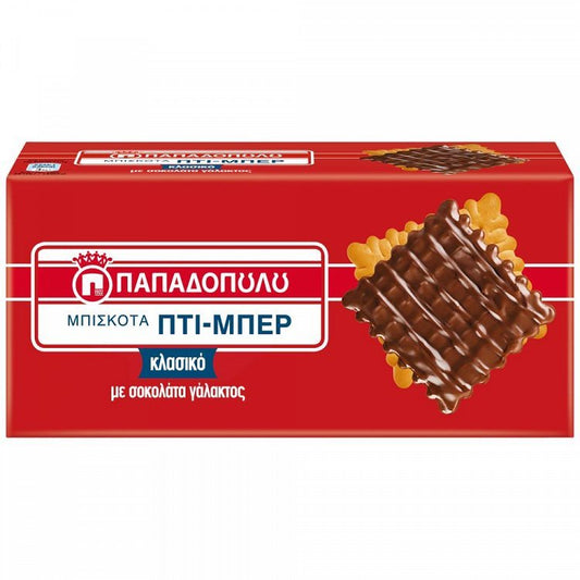 Παπαδοπούλου Μπισκότα Σοκολάτα Γάλακτος Πτι Μπερ 200gr