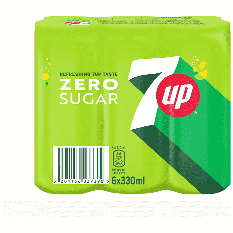 7 up Zero 330ml 6τεμ