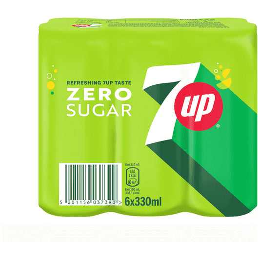 7 up Zero 330ml 6τεμ