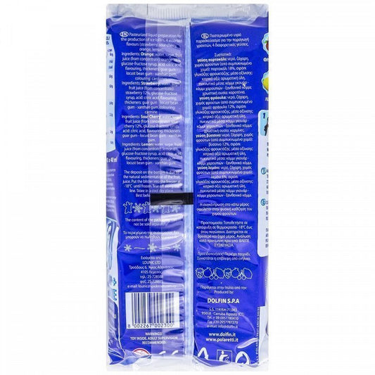 Polaretti Γρανίτα Φρούτα Μπλε 10x40ml