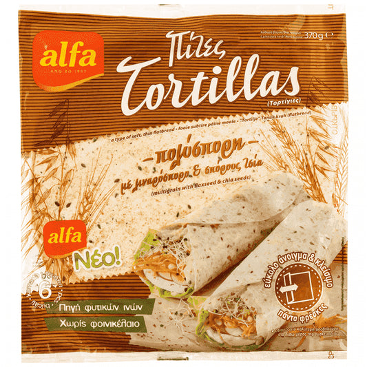 Alfa Τορτίγια Πολύσπορες 6τεμ 370gr