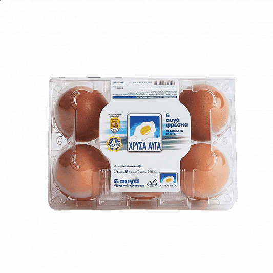 Χρυσά Αυγά Φρέσκα 6Αδα 53-63G Μedium