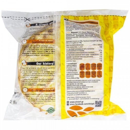 Elviart Πίτα Με Αλεύρι Καλαμποκιού 8τεμ 680gr