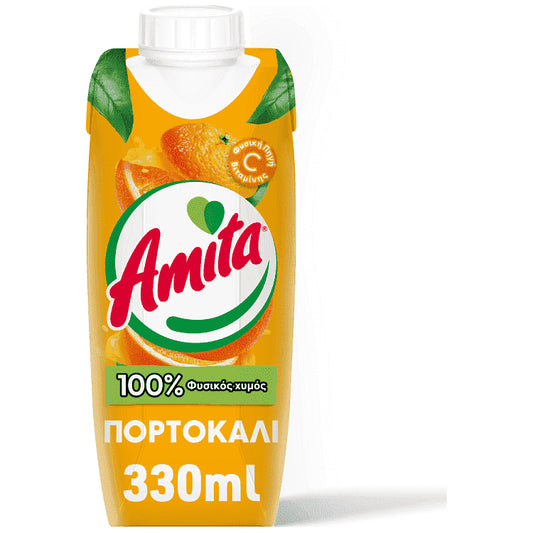 Amita Φυσικός Χυμός Πορτοκάλι 330ml 1τεμ