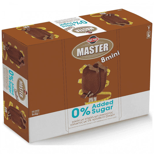 Κρι Κρι Master 0% Ζάχαρη Κακάο Μίνι Πολυσυσκευασία 280gr
