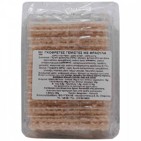 Bezgluten Γκοφρέτες Με Φράουλα Χωρίς Γλουτένη 90gr