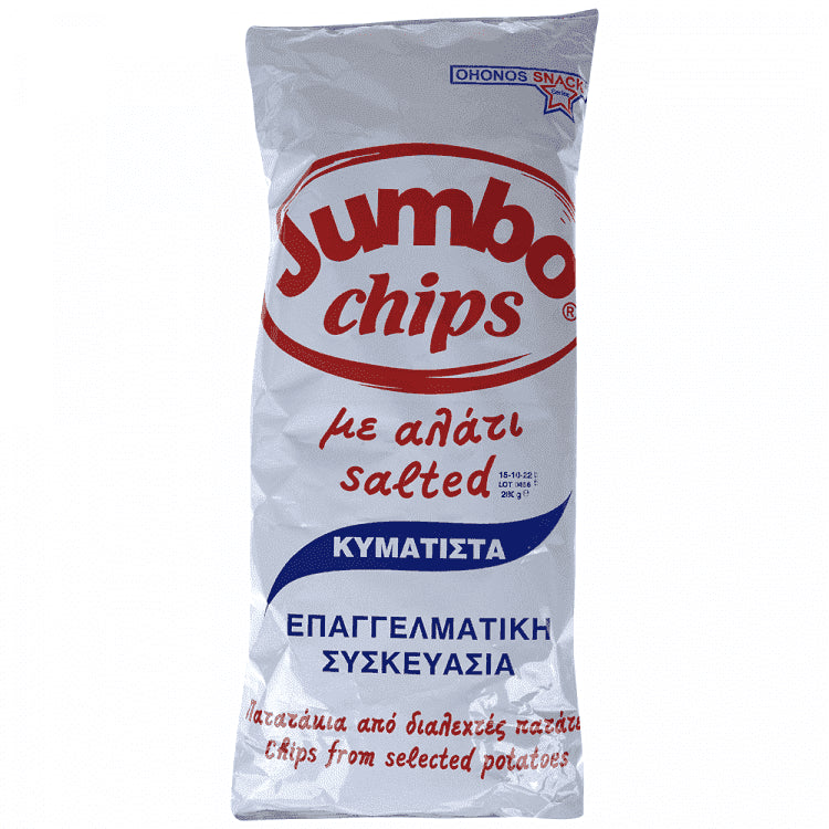 Jumbo Chips Αλάτι Κυματιστά 280gr