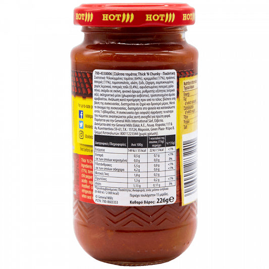 Old El Paso Salsa Chunky Hot 226gr