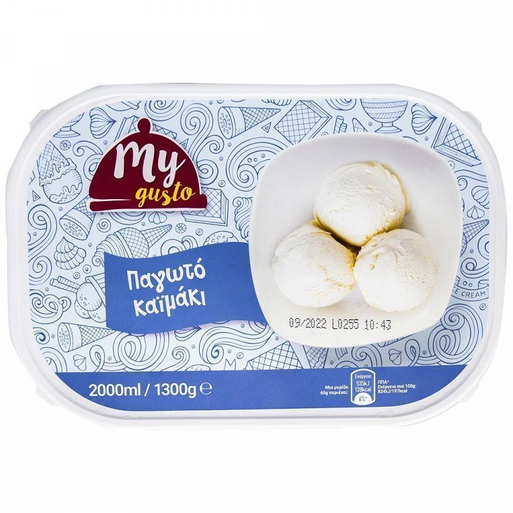 My Gusto Παγωτό Καϊμάκι 1300gr