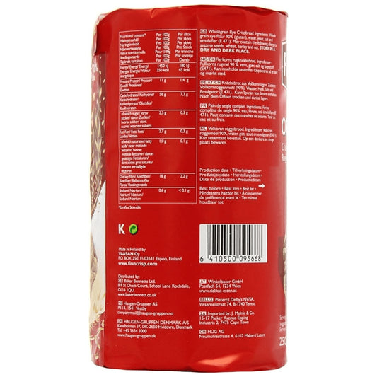 Finn Crisp Φρυγανιές Στρογγυλές 250gr