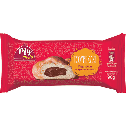 My Gusto Τσουρεκάκι Γεμιστό Κρέμα Κακάο 90gr