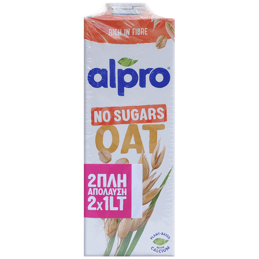 Alpro Ρόφημα Βρώμης Χωρίς Ζάχαρη 2x1lt