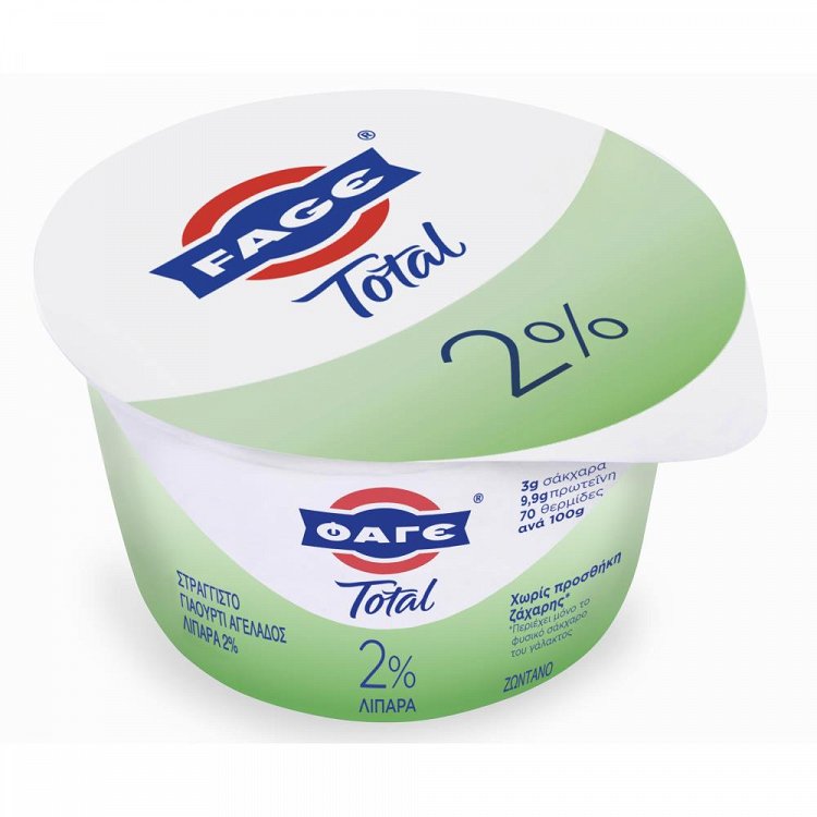 ΦΑΓΕ Total Στραγγιστό Γιαούρτι 2% Λιπαρά 200gr