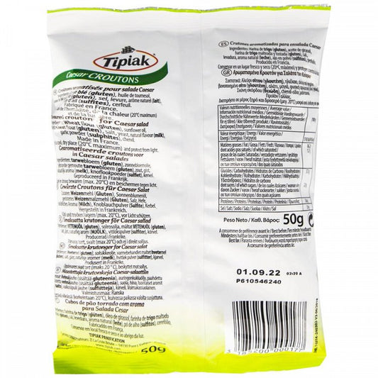 Tipiak Κρουτόν Για Σαλάτα Caesar 50gr