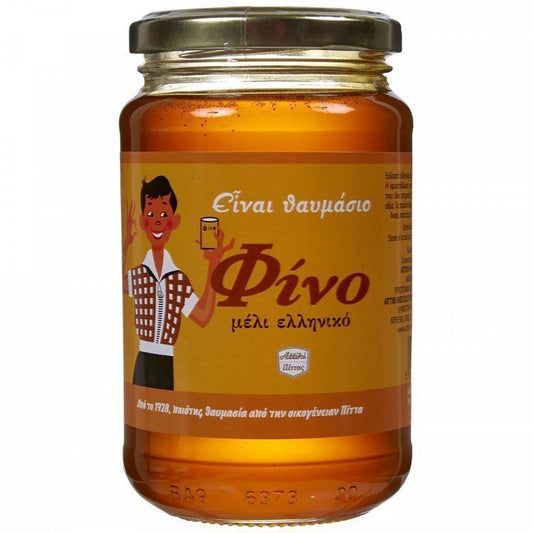 Φινο Μέλι Ελληνικό Γυάλινο Βάζο 450gr