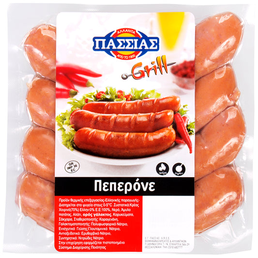 Πασσιάς Λουκάνικα Grill Πεπερόνε 380gr