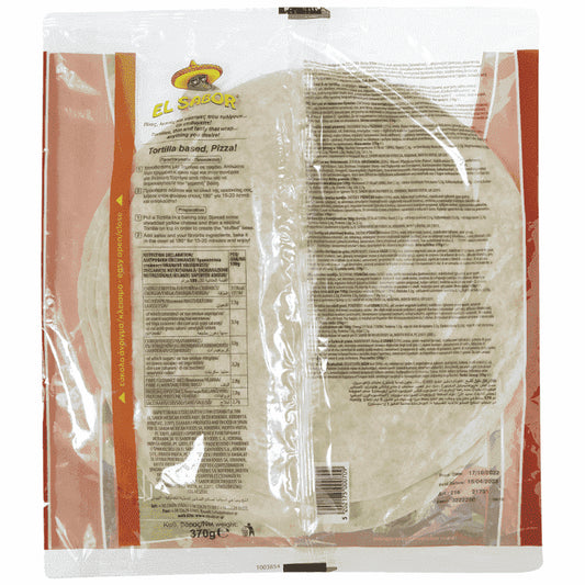 El Sabor Wraps Τορτίγια 25cm 6τεμ 370gr
