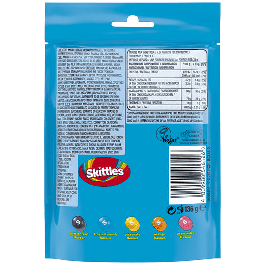 Skittles Tropical Candy 136gr