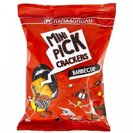 Παπαδοπούλου Mini Pick Crackers BBQ 250gr