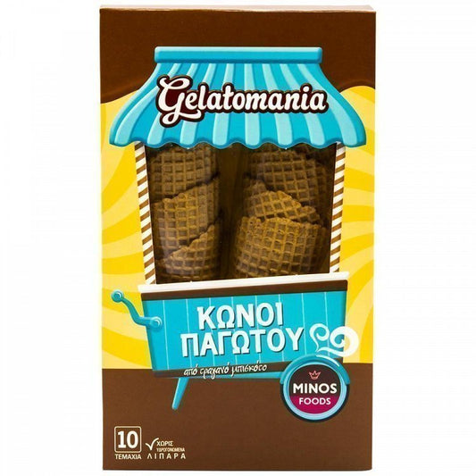 Gelatomania Κώνοι Παγωτού 9Τεμάχια