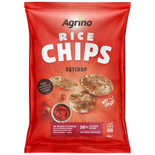 Agrino Rice Chips Ketchup 60gr