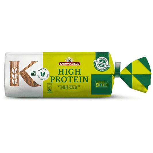 Καραμολέγκος High Protein Ολικής Άλεσης Ψωμί Του Τόστ 500gr