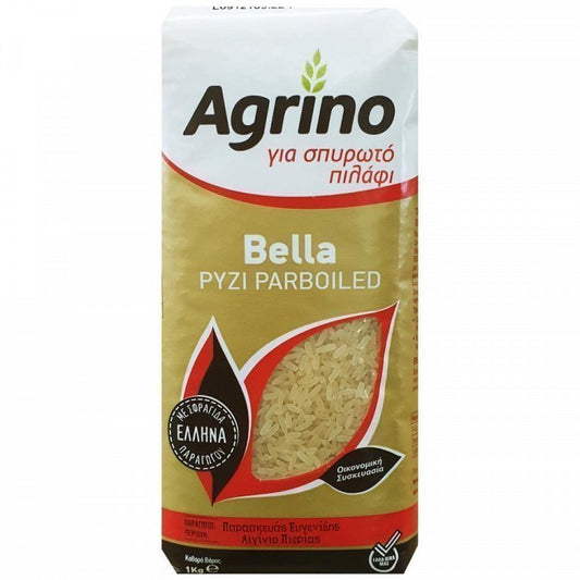 Agrino Ρύζι Parboiled Bella Για Σπυρωτό Πιλάφι Ελλάδος 1kg
