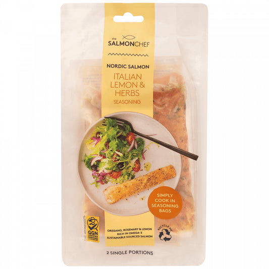 Salmon Chef Σολομός Με Λεμόνι & Βότανα Κατεψυγμένος 2x120gr