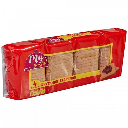 My Gusto Φρυγανιές Σταρένιες 4x125gr
