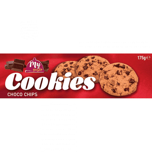 My Gusto Μπισκότα Cookies Κομματάκια Σοκολάτας 175gr