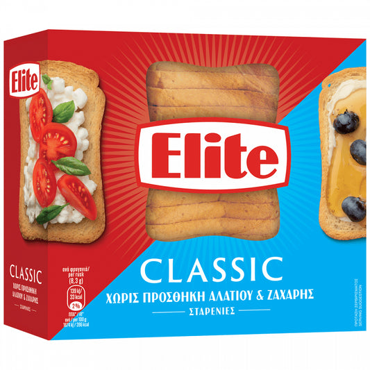 Elite Φρυγανιές Σίτου 0,4% Aλάτι 250gr