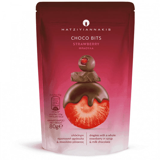 Χατζηγιαννάκης Choco Bits Φράουλες 80gr