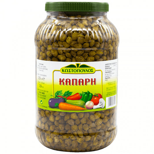 Κωστόπουλος Κάπαρη Σε Πετ 3,9Kg (Στραγγισμένο Βάρος 2,5Kg)