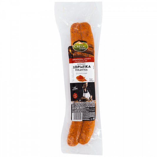 Creta Farms Λουκάνικα Χωριάτικα Πικάντικα 400gr