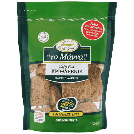 Το Μάννα Παξιμάδι Κριθαρένιο 300gr