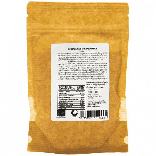 Βιοαγρός Γλυκομαννάνη (Konjac) Σκόνη Bio 100gr