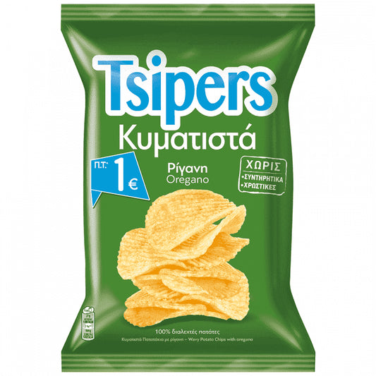 Tsipers Κυματιστά Με Ρίγανη 80gr